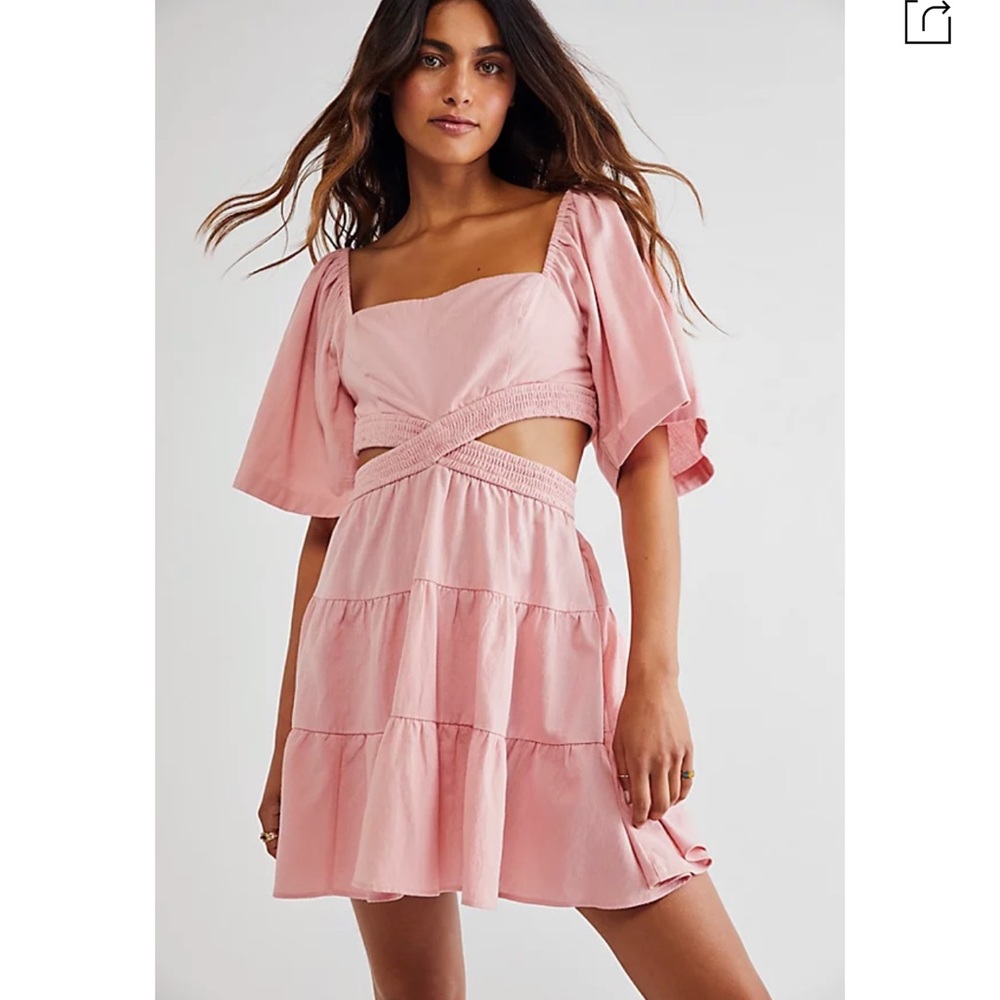 NWT Free People Cross of Sunlight Mini Dress